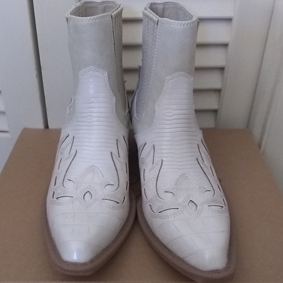 White Cowboy Boots made by Coconuts - Picture 2 of 6